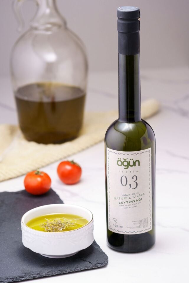 2025-2026 İlk Hasat Soğuk Sıkım Zeytinyağı -500 ml
