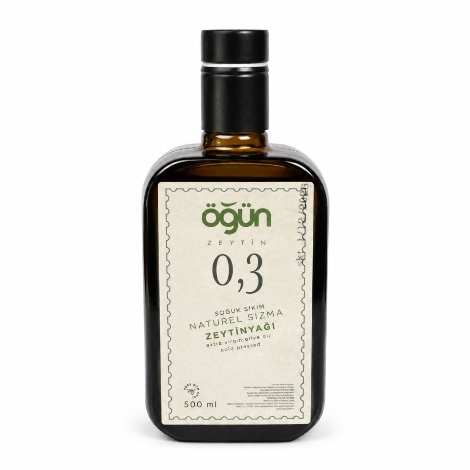 Naturel Sızma Zeytinyağı 500 ml (Kare Şişe)